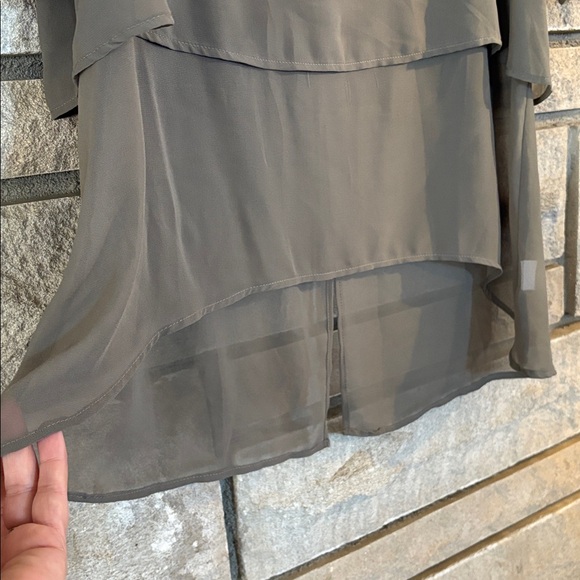 Bar III Taupe Blouse - Picture 3 of 8